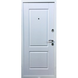 Входная белая дверь К-57